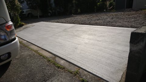 藤枝市・駐車場乗り入れ工事