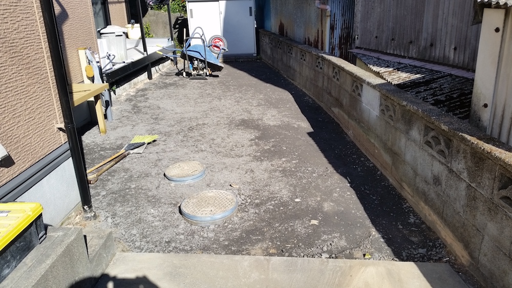 島田市・裏庭リフォーム