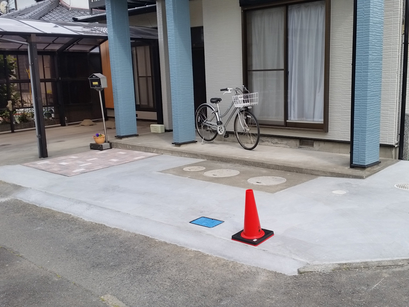 藤枝市・駐車スペースを拡張